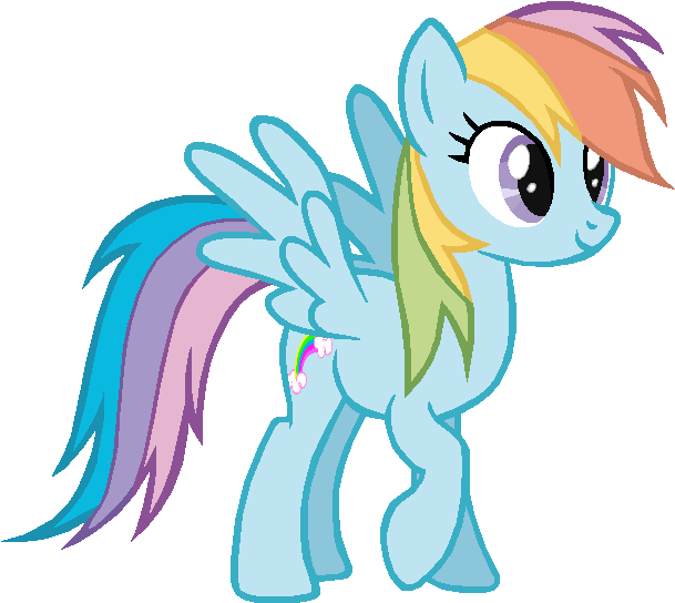 Rainbow Dash G3 By Classicsaredead - My Little Pony Rainbow Dash Vector (649x593)