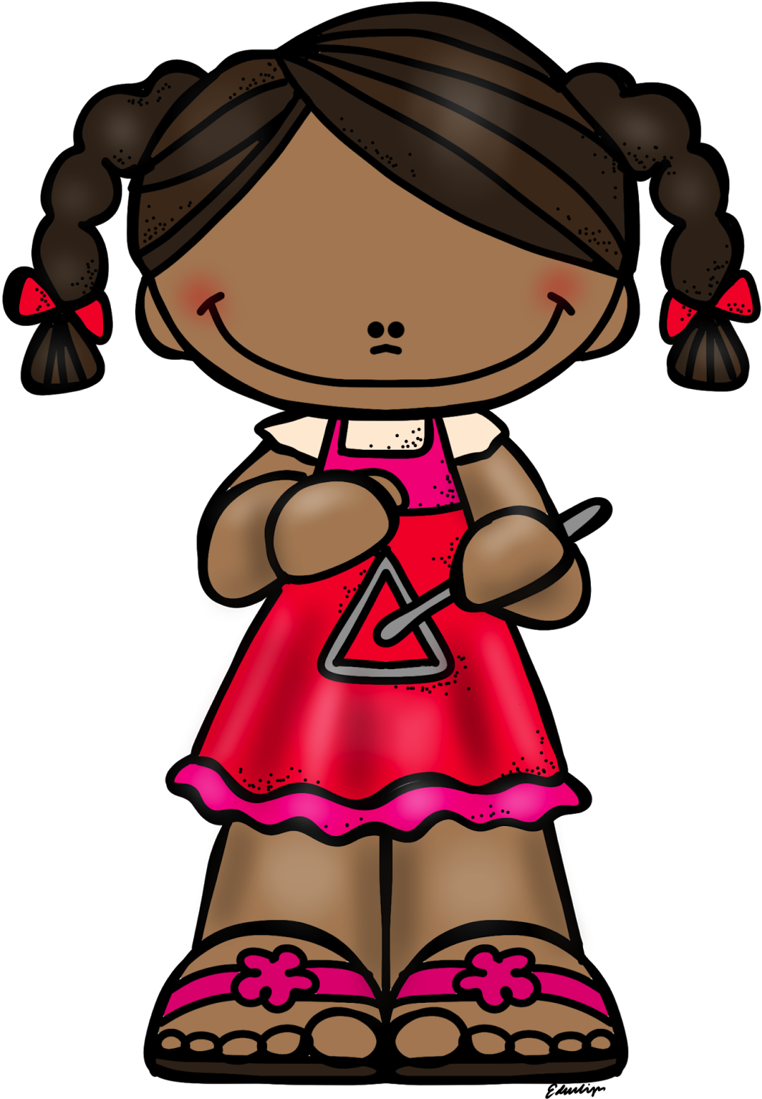 Playing Triangle - Portada De Canciones Infantiles (1107x1600)