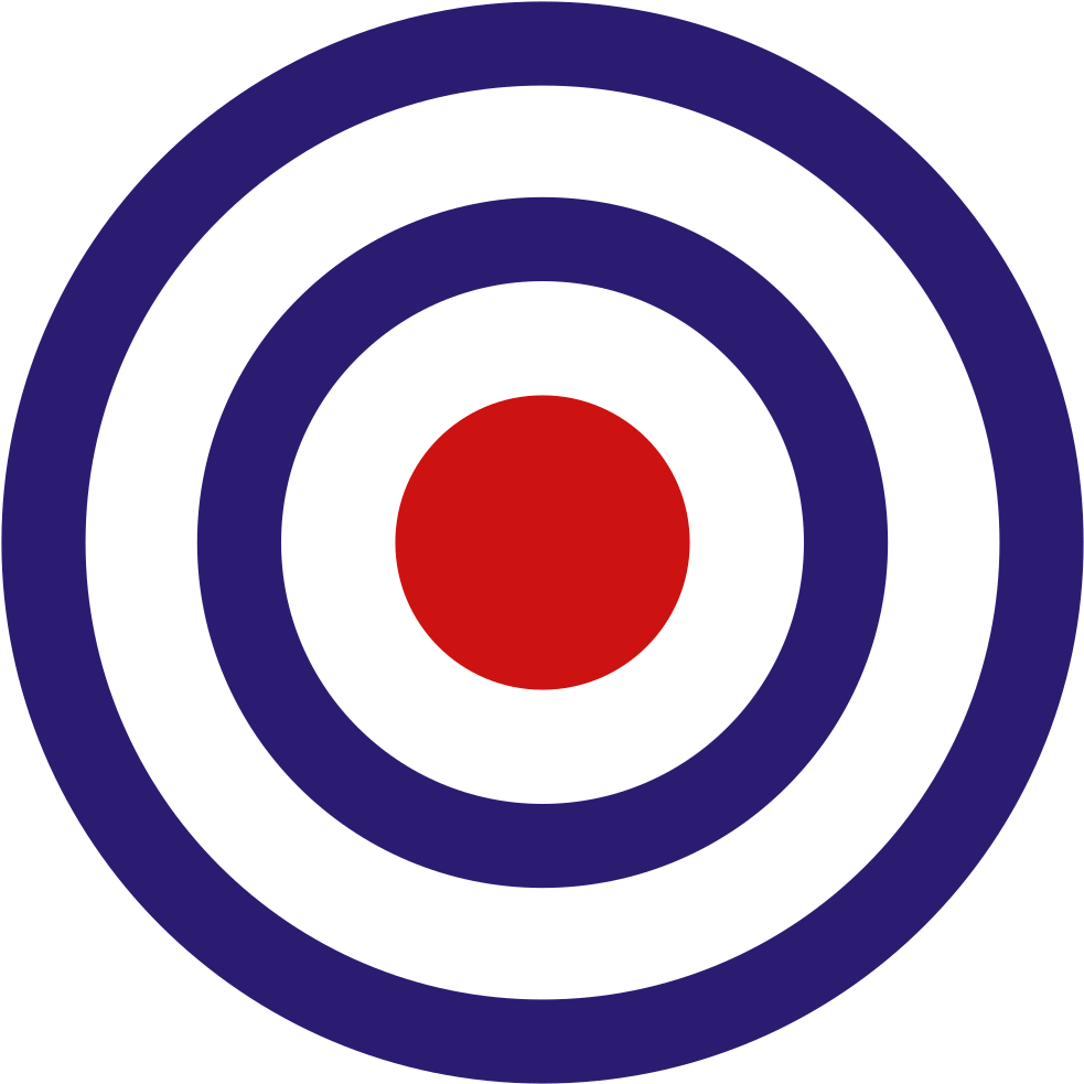 Círculos Concéntricos Red Centre - Çizgi Film Logoları (1024x1024)