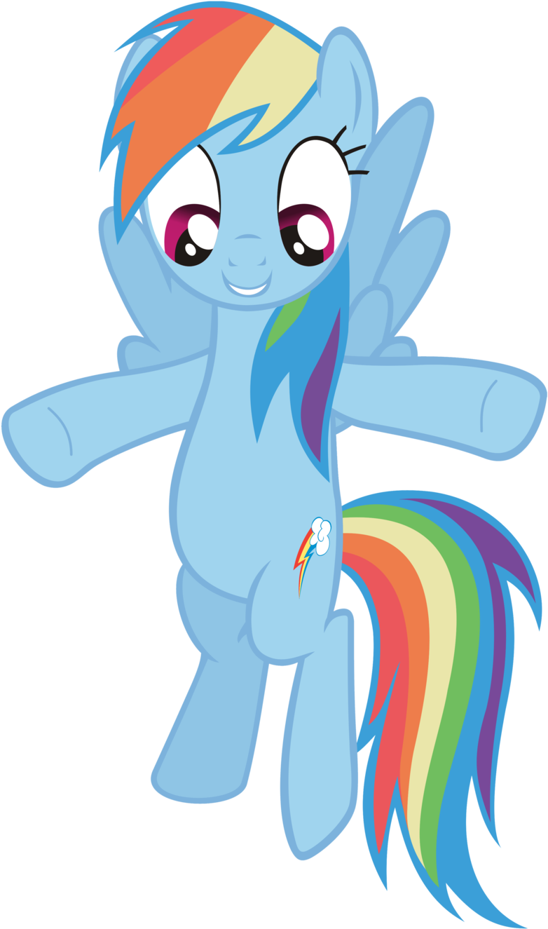 My Little Pony By Loobie1998 - My Little Pony Rainbow Dash Happy (900x1344)