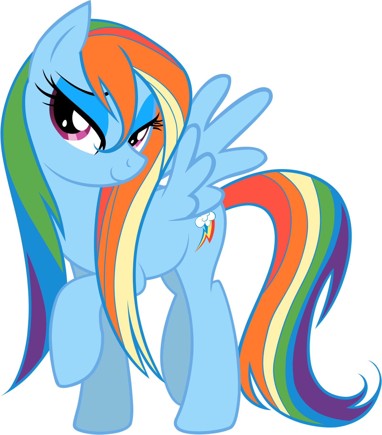 Wet Mane Rainbow Dash By Noxxi The Noxxian On Deviantart - Wet Mane Rainbow Dash (1600x1821)