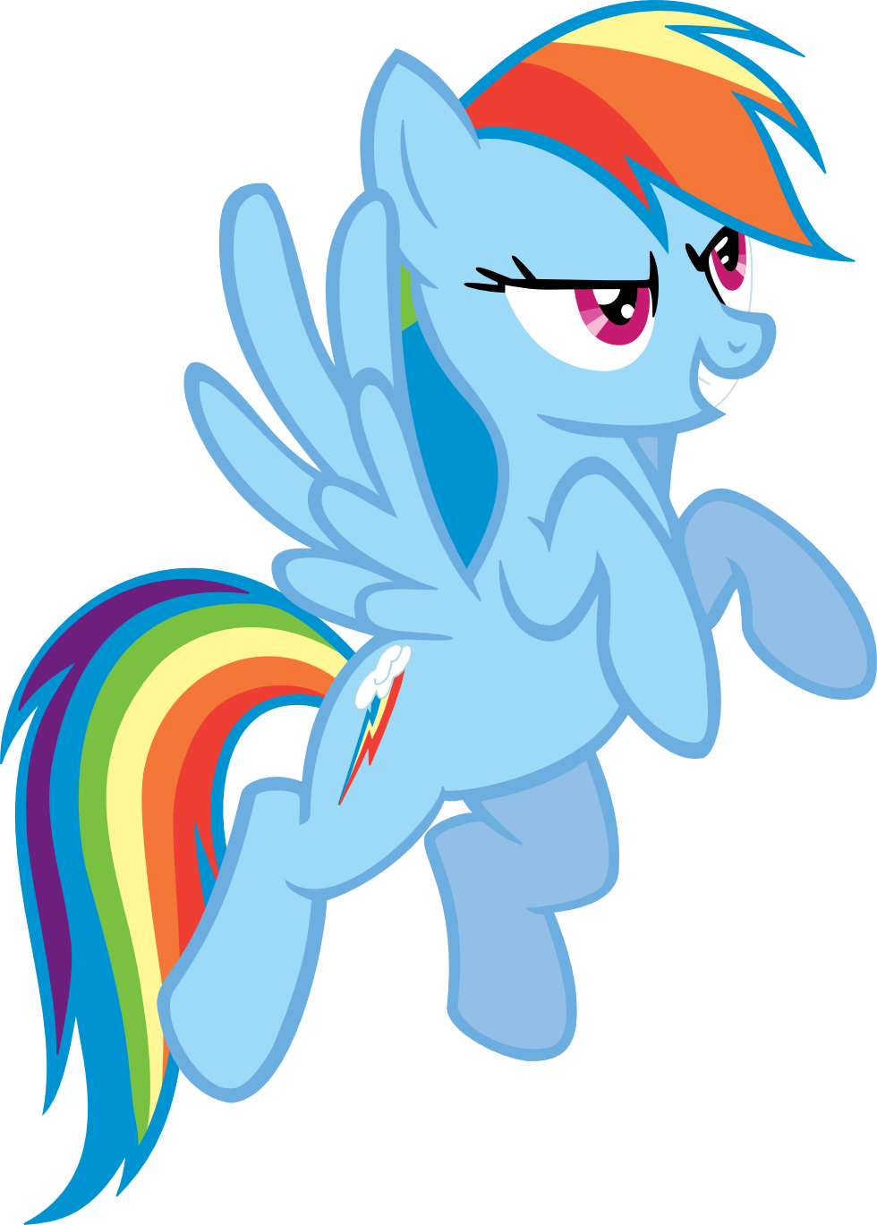 In Would Fly Rainbow Dash By Frezarion-d42bb96 - My Little Pony Rainbow Dash Flying (980x1369)