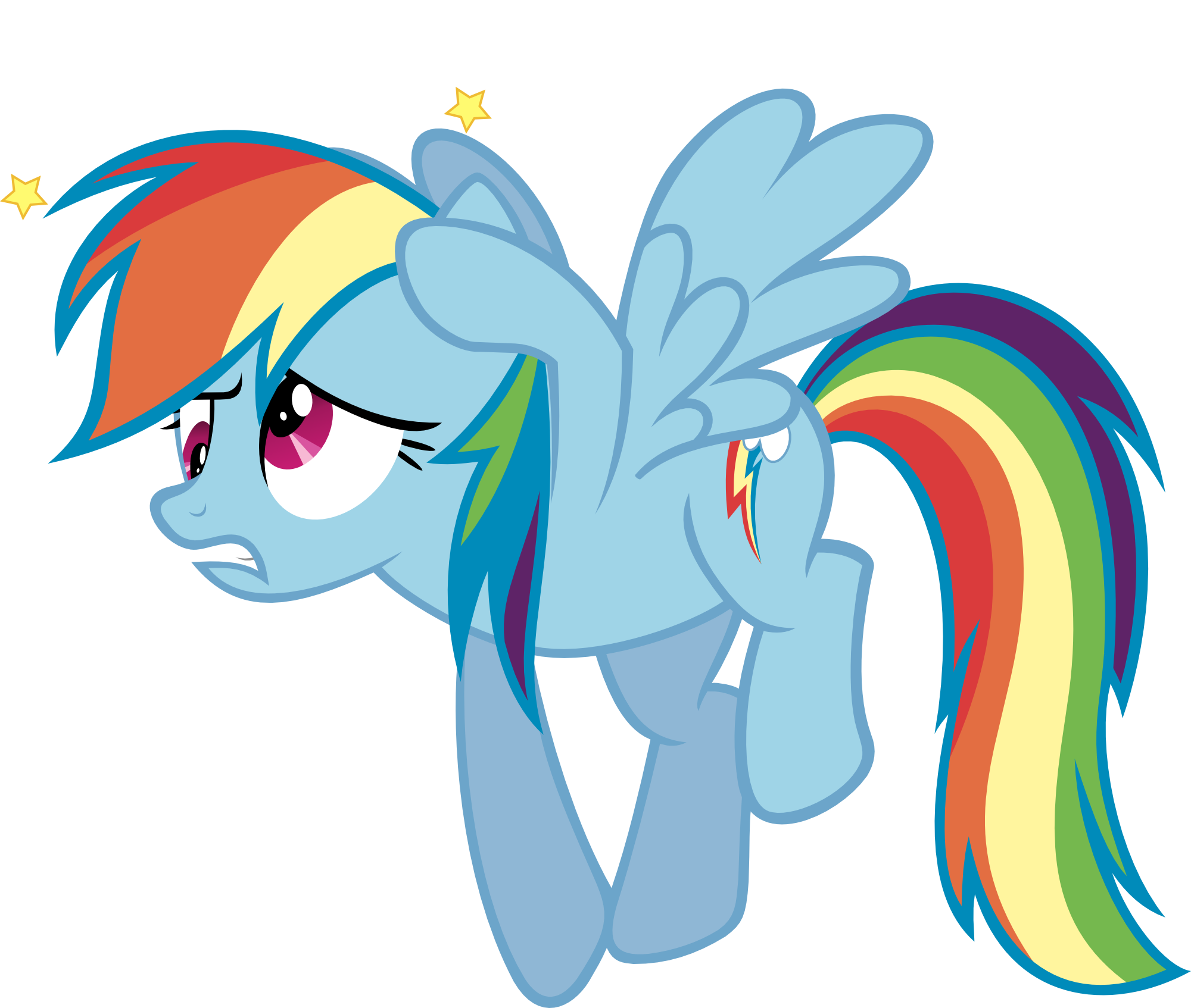 Dizzy Rainbow Dash By Relaxingonthemoon Dizzy Rainbow - Mlp Rainbow Dash Dizzy (2000x1694)