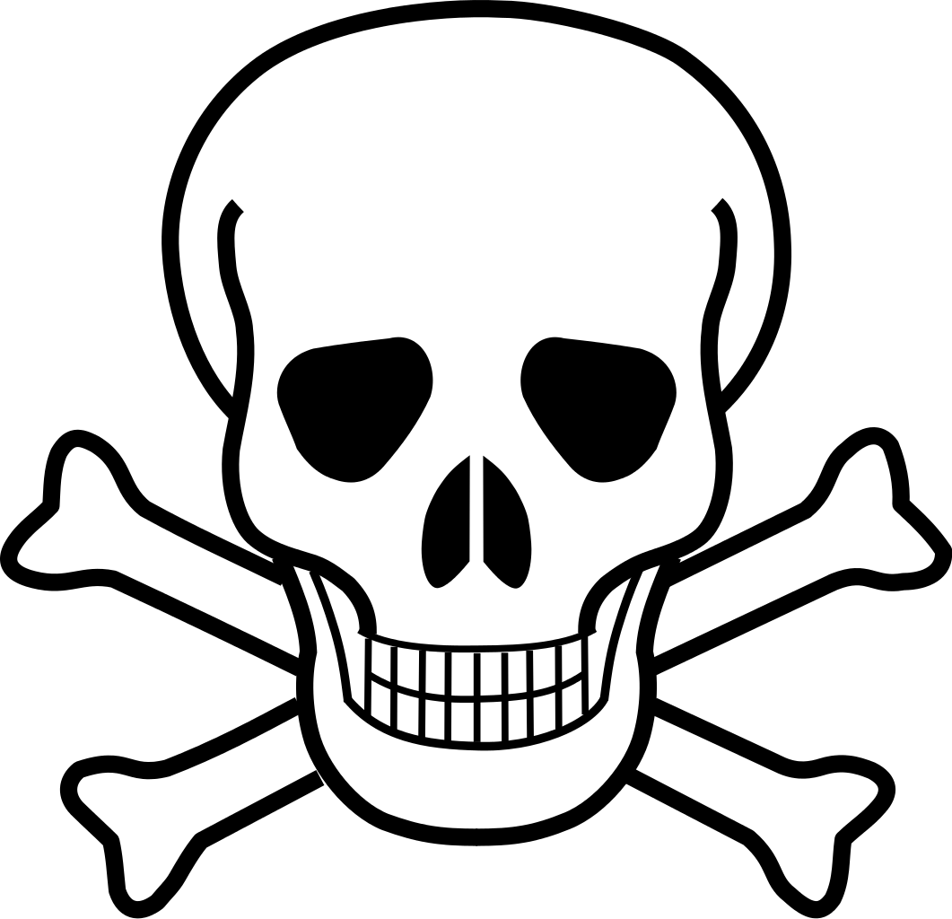 Death Clipart Rip - Skull And Crossbones (2000x1930)