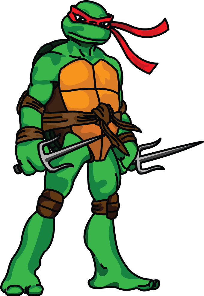 Drawn Ninja Teenage Mutant Ninja Turtles - Raphael Ninja Turtle Drawing (720x1280)