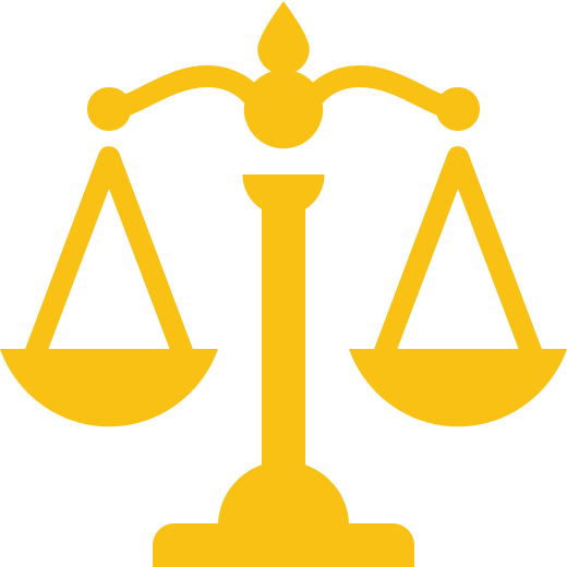 Crime And Justice Resources - Scale Icon In Blue (520x520)