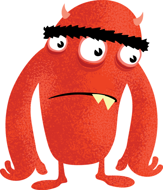 Use Chore Monster To Reward Kids For Doing Chores - Cartoon (530x616)