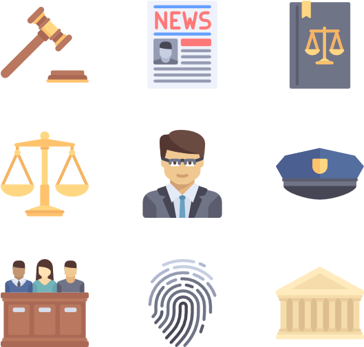 Justice - Law Icon Free (600x564)