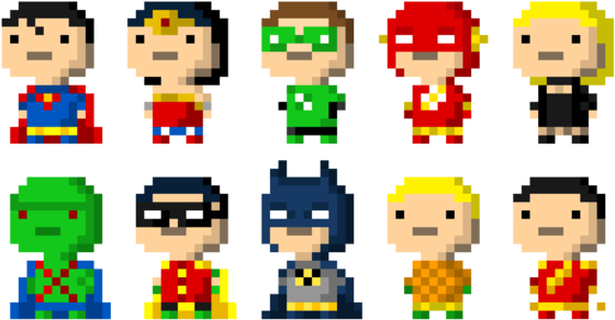 Bitizens Of Justice By Mattmadeacomic - Tiny Tower Bitizens Marvel (600x324)