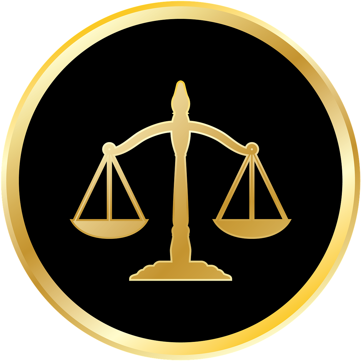 Gallery Images - Scales Of Justice Gold Png (1280x1280)