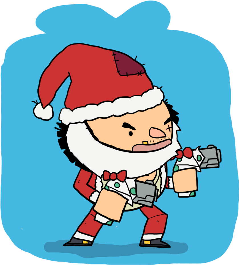 Secret Santa Thatch By Clunse - Lap (852x937)