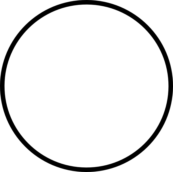 Transparent Black Circle Hi - Round Clipart Black And White (600x596)