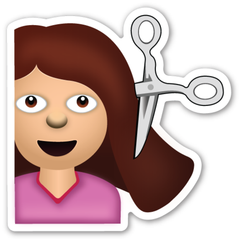 The Guys Over At Unicode Describe Her As 'information - Haircut Emoji Transparent Background (477x480)
