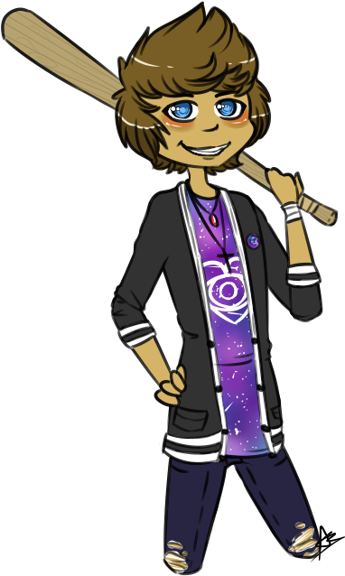 He Is One Of My First Characters I Ever Created He - Cartoon (390x650)