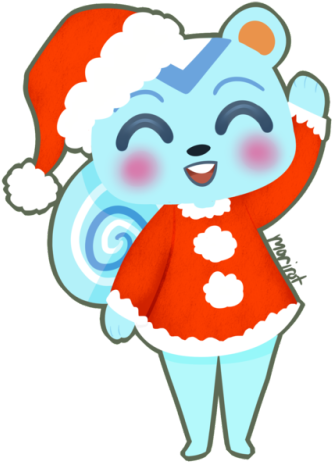 Filbert Dressed As Santa This Is Available As A Sticker - Filbert Dressed As Santa This Is Available As A Sticker (500x500)
