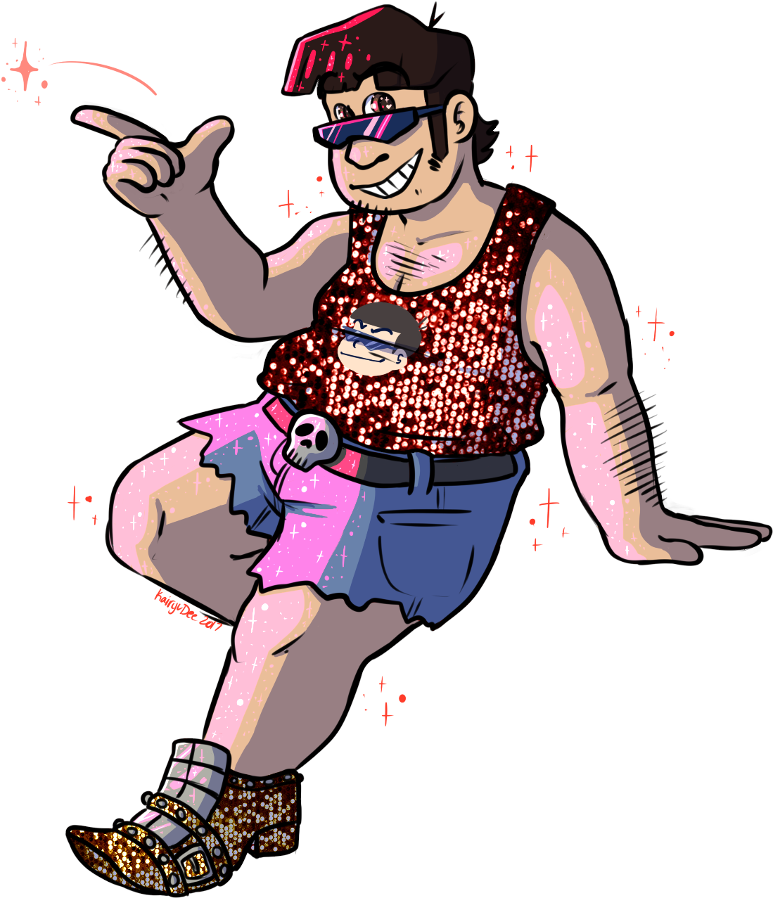 This Is The Secret Santa I Did For @nikkotikashi In - Cartoon (1185x1325)