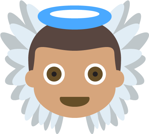 Emoji Angel Human Skin Color Meaning Light Skin - Emoji Angel Human Skin Color Meaning Light Skin (512x512)