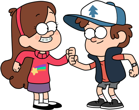 Dipper And Mabel From Gravity Falls - Mabel Gravity Falls (597x411)