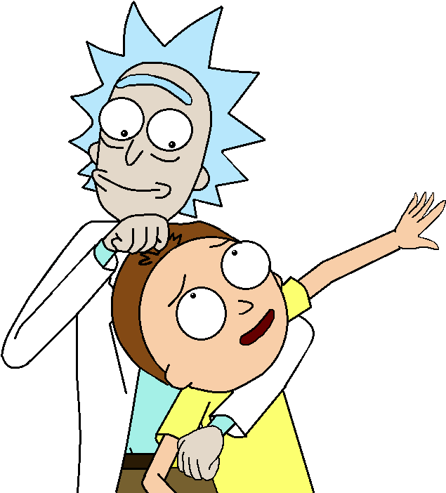 Rick And Morty Transparent Png - Rick And Morty Stickers (843x720)
