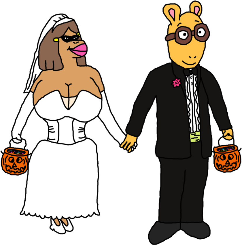 Arthur And Francine As A Wedding Couple In Clip Ar - Arthur And Francine (1024x1042)