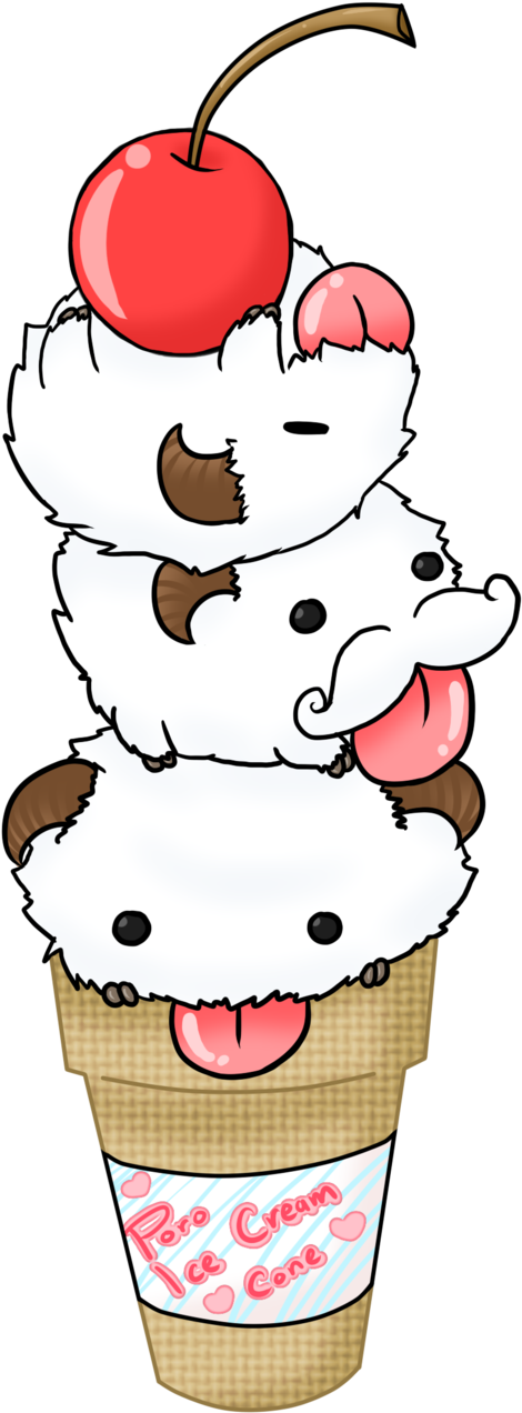 Poro Ice Cream Cone By Toxicniko - Manga (1024x1308)