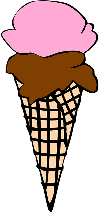 Ice Cream Cone Clipart 8, - Color Ice Cream Cones Clipart (500x1000)
