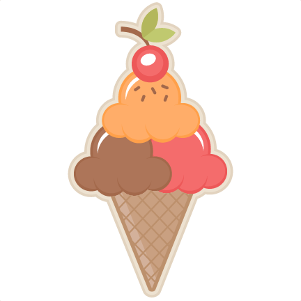 Cute Clipart Ice Cream Cone - Clip Art (432x432)