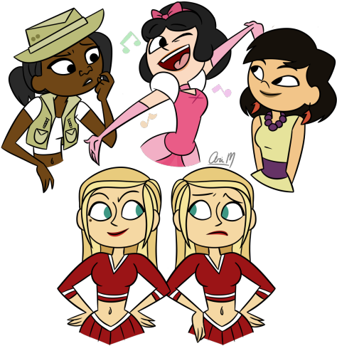 “and Now, Some Total Drama Ladies From The Third - Total Drama (500x500)