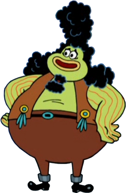 Captain Lutefisk - Mr Krabs With Afro (526x686)