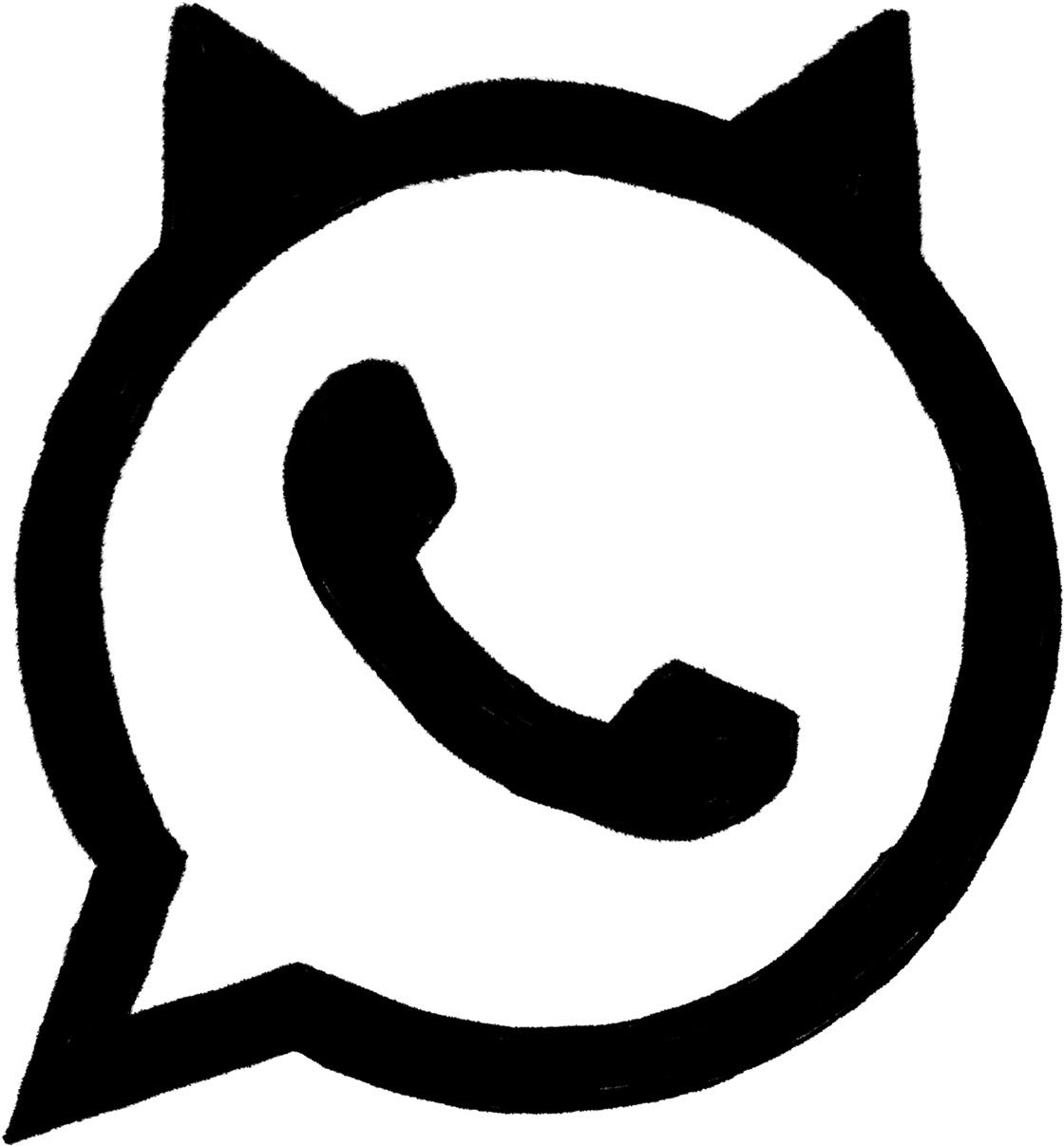 Catty Social Media Icons - Whatsapp Icon Transparent Background (1200x1697)