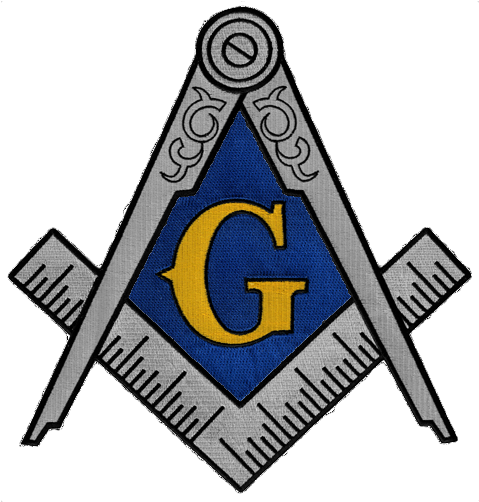 Masonic Logo - Freemason Necklace - Masonic Square And Compass White (500x520)