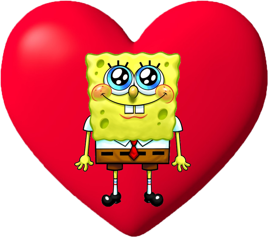 Spongebob Squarepants Love Sticker By Nickelodeon For - Bendon Publishing Spongebob Coloring & Activity (1024x1024)