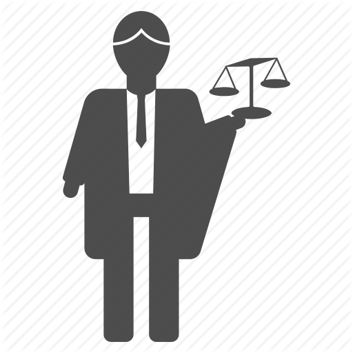 Court Lawyer And Icons - Lawyer (512x512)