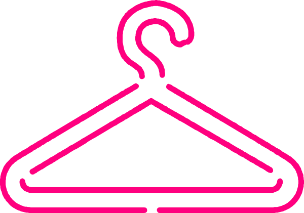 Pink Dress Clipart Animated - Hanger Clipart (600x421)