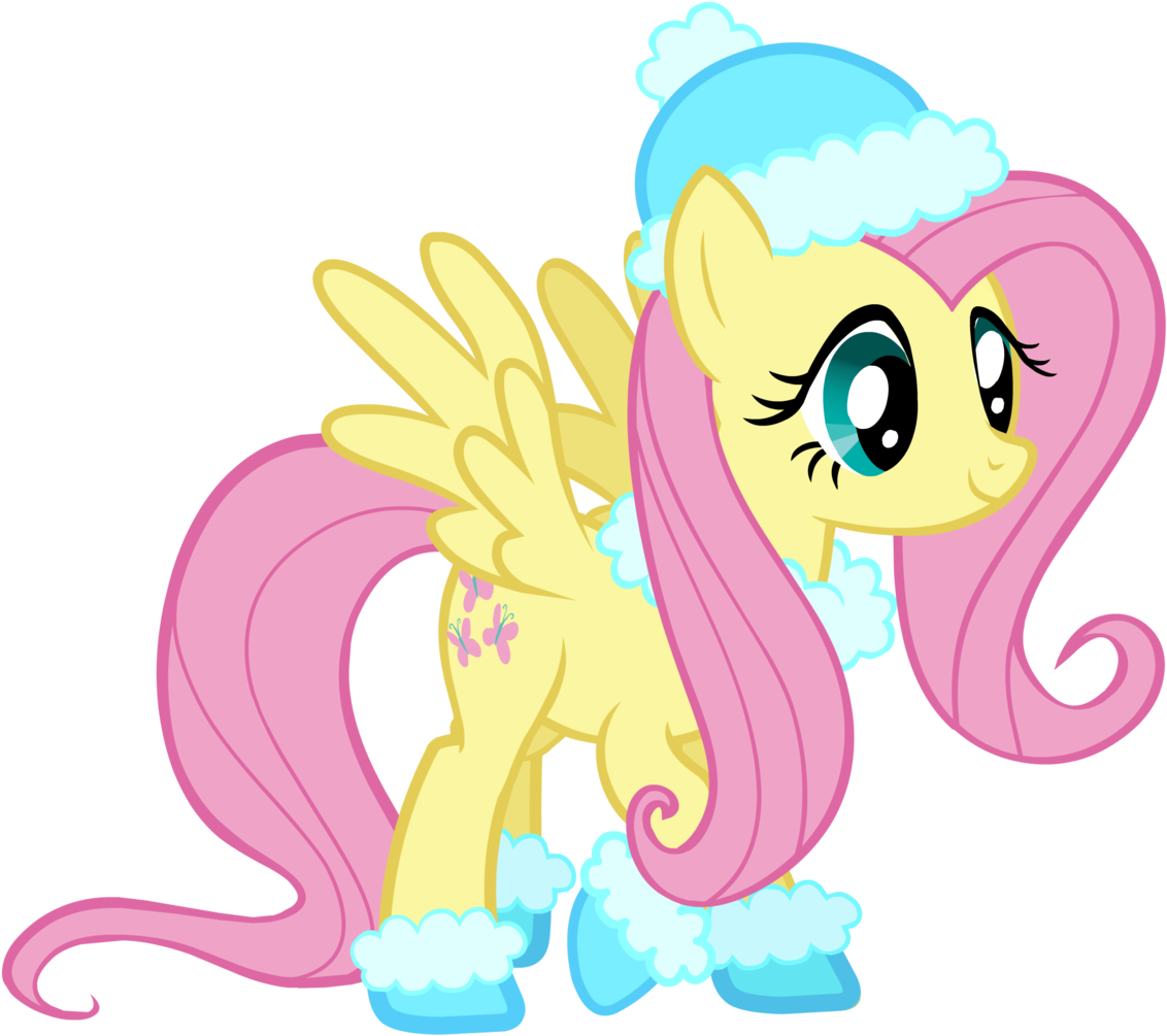 You Can Click Above To Reveal The Image Just This Once, - My Little Pony Fluttershy Winter Outfit (1149x1024)