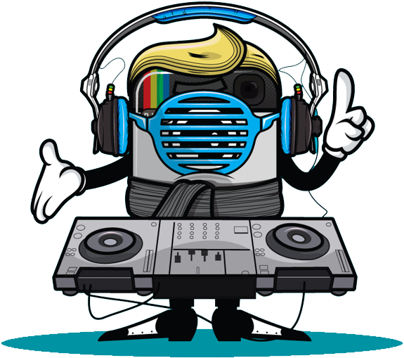 Cartoon - Dj Frankenstein - Graffiti Dj (600x600)