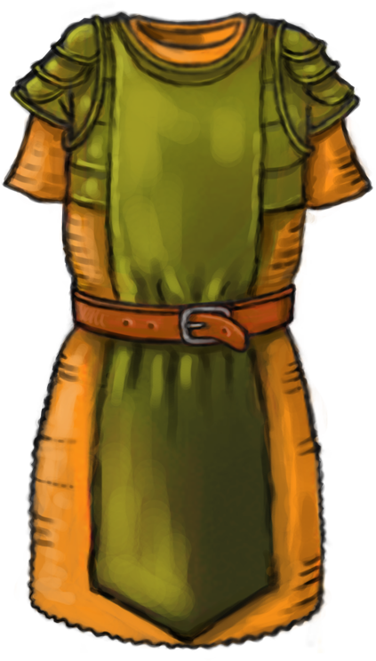 Cloth Armor - Sketch (423x744)