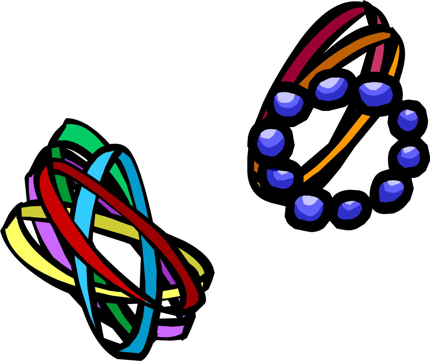 Mixed Bracelets Clothing Icon Id 5001 - Club Penguin Bracelets (1491x1253)