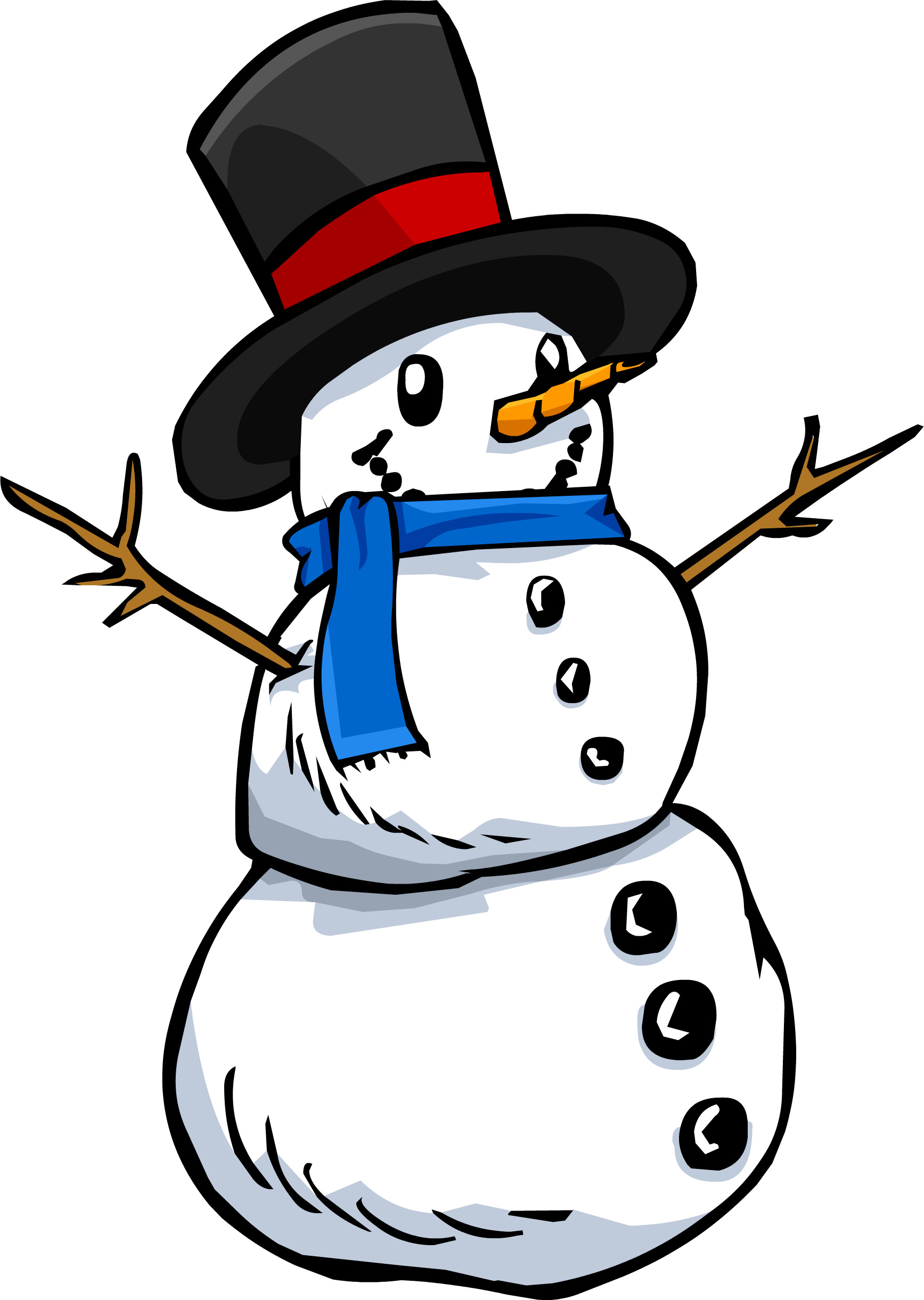 Snowman Sprite 002 - Snowman (1735x2441)