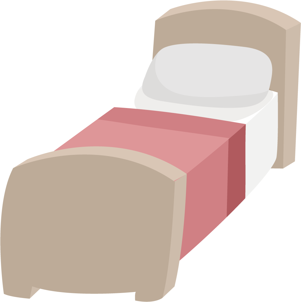 Bed Cartoon - Junior Twins - Bed Cartoon Png (1276x1276)