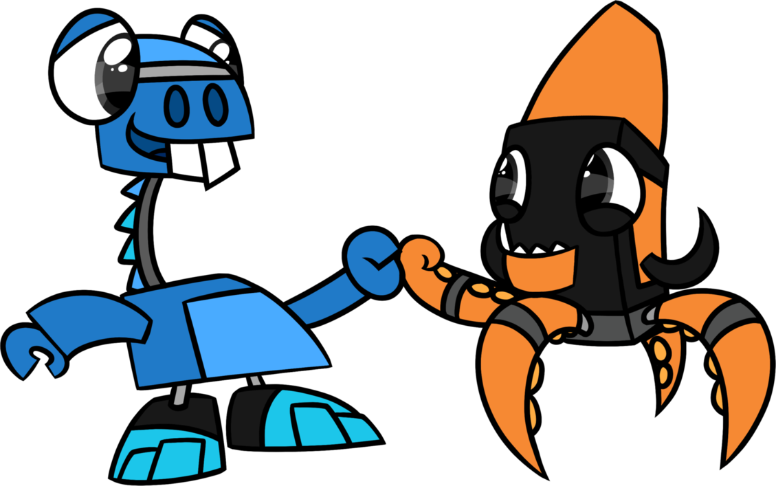 Art Trade - - - Fistbump By Frozen Star - - Cartoon (1129x707)
