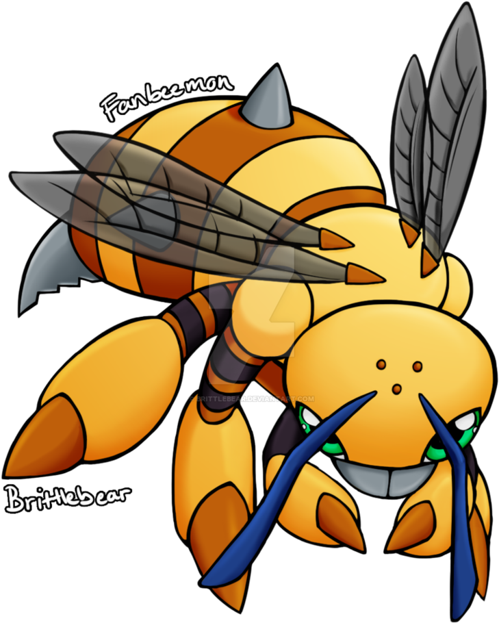 Fanbeemon By Brittlebear - Fanbeemon (827x965)