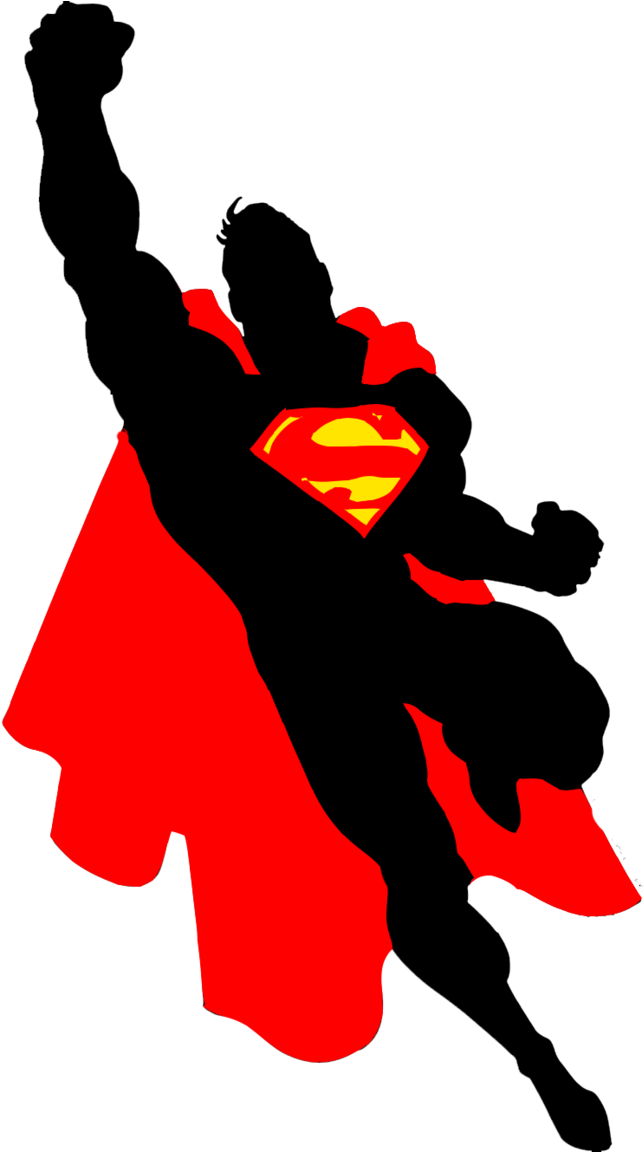 Superman Pop Art By Dualityfreak - Superman Silhouette Png (694x1151)