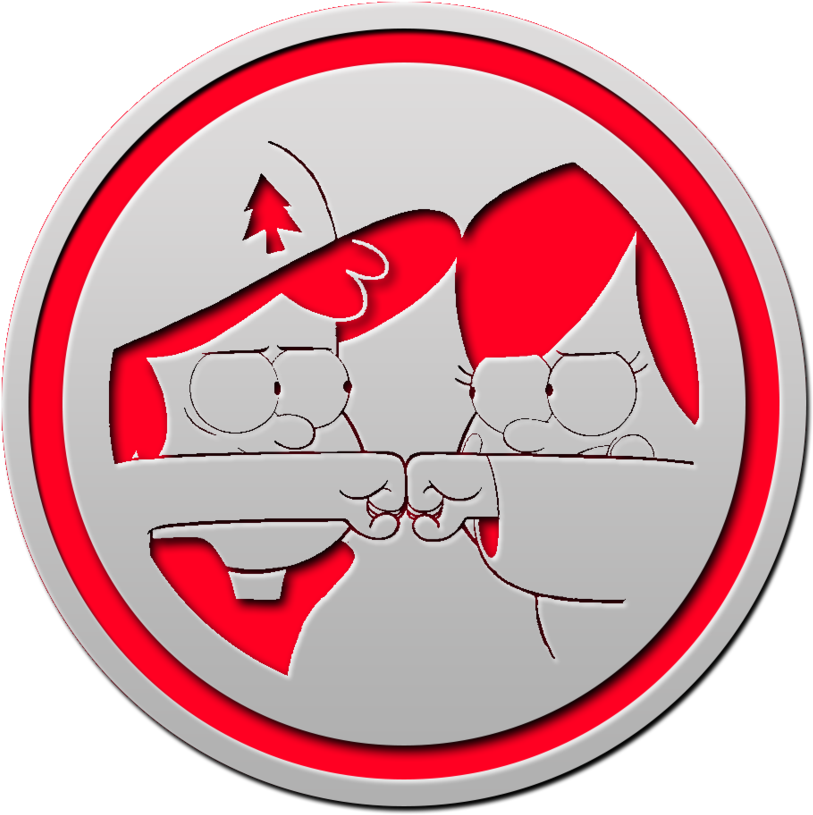 Pines Twins Fist Bump Button By Rubikscardtricks - Circle (894x894)