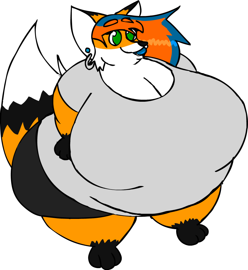 Moustachedpotatoes 7 3 Same Fat Fox By Moustachedpotatoes - Deviantart (994x1083)