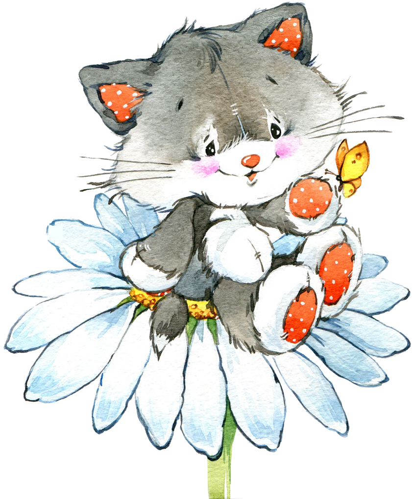 Cat Drawing Watercolor Painting Illustration - Cold Winter Cats Watercolours (878x1024)