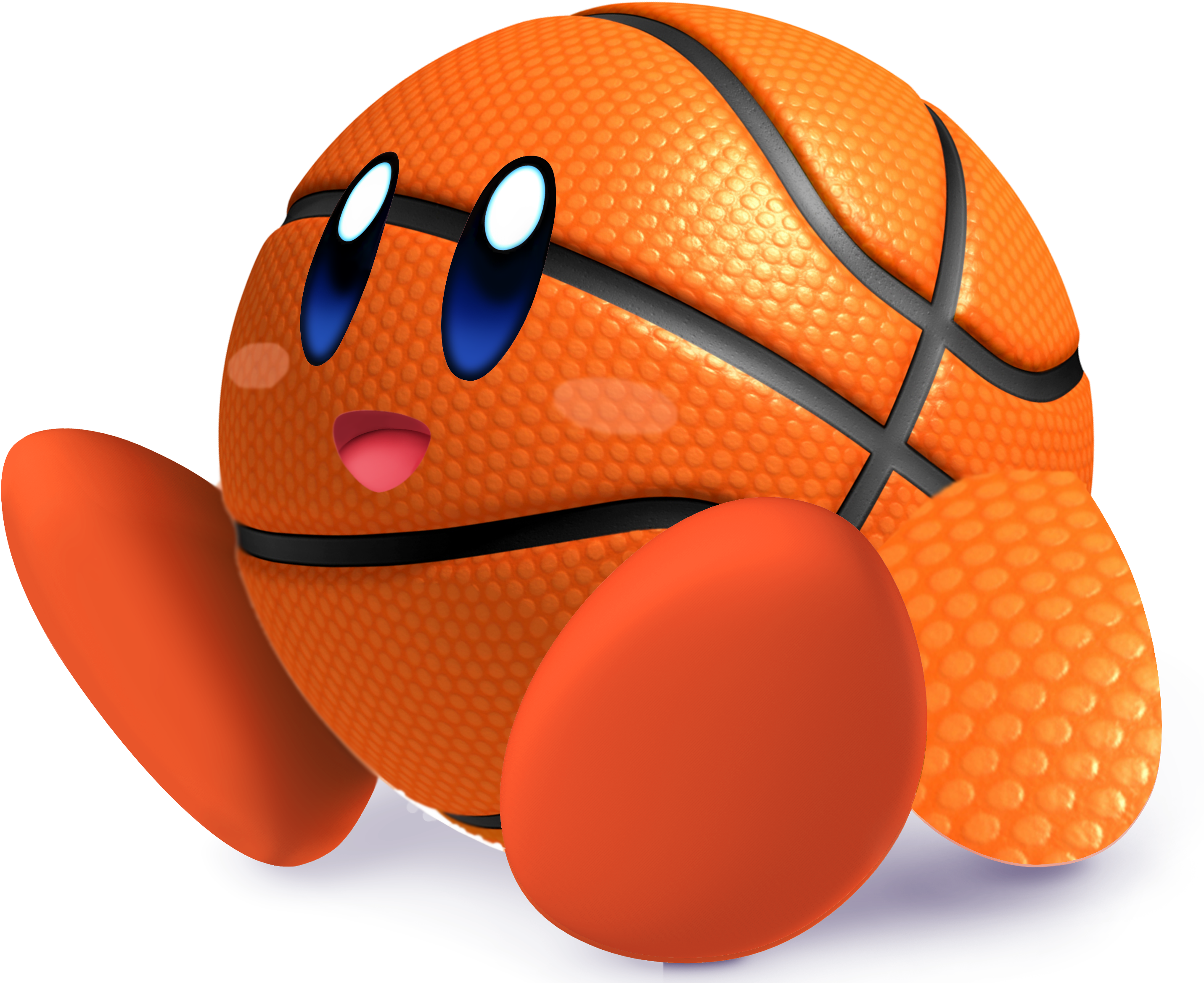 Slam Jam Kirby By Euglena4lyfe Slam Jam Kirby By Euglena4lyfe - Mario Sports Mix Basketball (2934x2387)