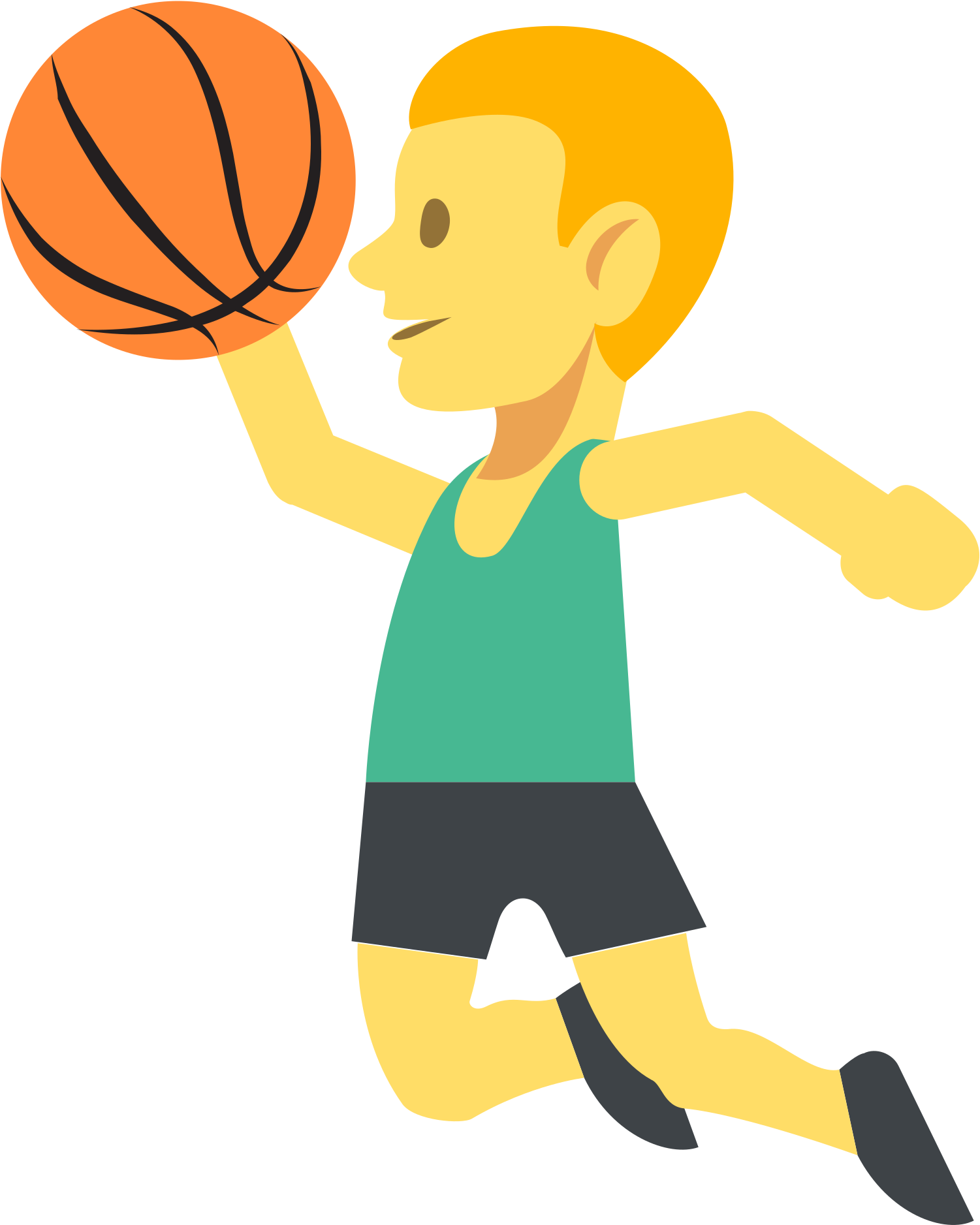 Cartoon Basketball Player - Eight-ball (2000x2000)