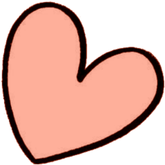 Tumblr Stickers For Collages - Cute Heart Tumblr Png (500x350)