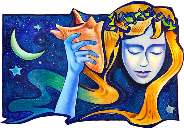 Modern Art Paintings - Tablo Center Ay Kanvas Tablo - 50x70 Cm - 50 X 70 Cm (600x427)